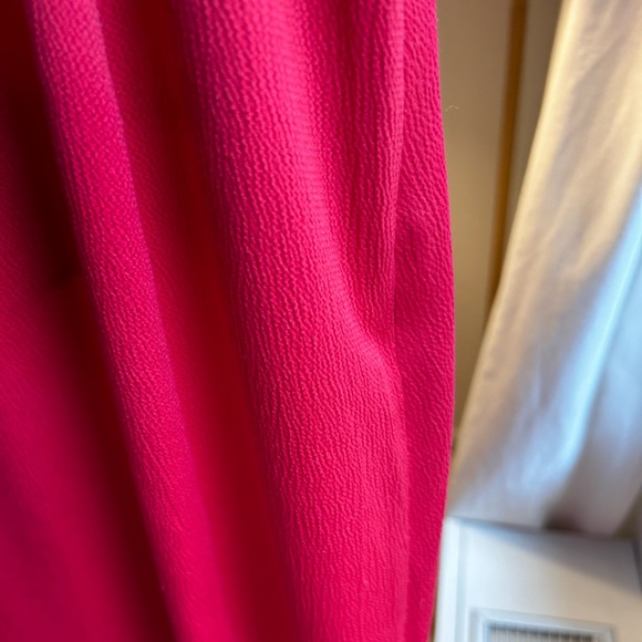 French Connection Fuchsia / Red Drape Cold Shoulder Dress - Picture 8 of 11